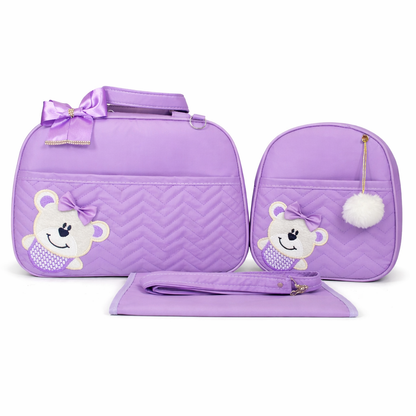 Bolsa maternidade roxo claro