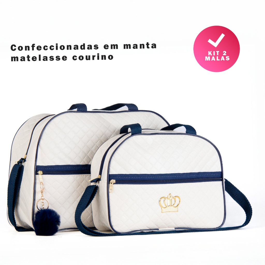 Kit_2_Bolsas_Maternidade_com_Pompom_AzulMarinho