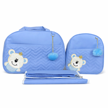 Kit bolsa maternidade azul bebê