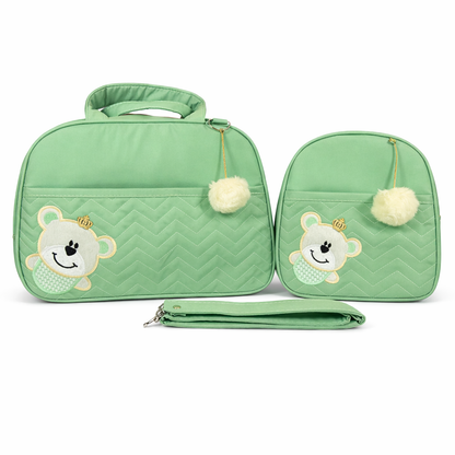 Kit bolsa maternidade verde claro