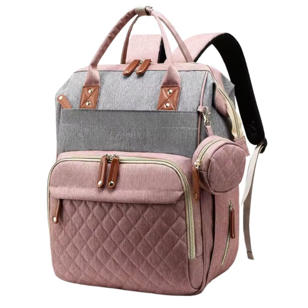 Mochila Maternidade Impermeável rose