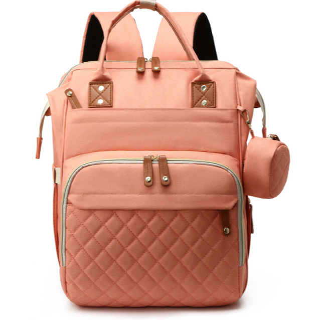 Mochila Maternidade Impermeável salmao