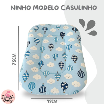 Ninho Redutor Berço Bebe Casulinho Sensorial Enxoval Menina Menino Rosa Azul
