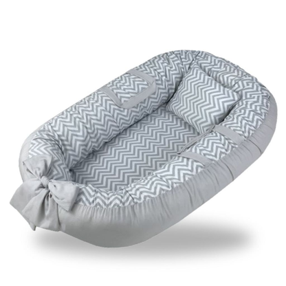 Ninho Redutor de Berço Menina Menino Bebe Enxoval Almofada Grande Rosa Azul Safari