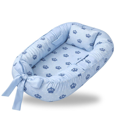 Ninho Redutor de Berço Para Bebe Menina Menino Enxoval Rosa Azul com Almofada Anatômica
